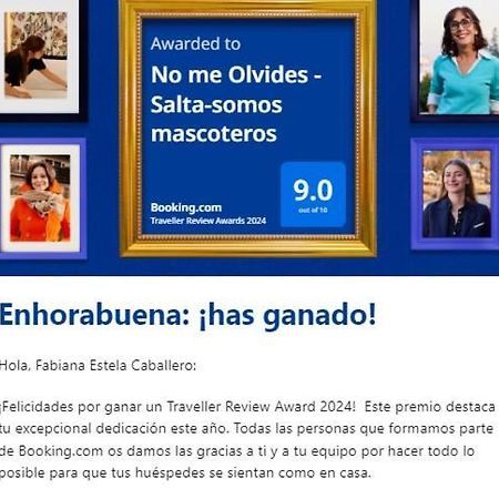 No Me Olvides -Salta-Somos Mascoteros公寓 外观 照片
